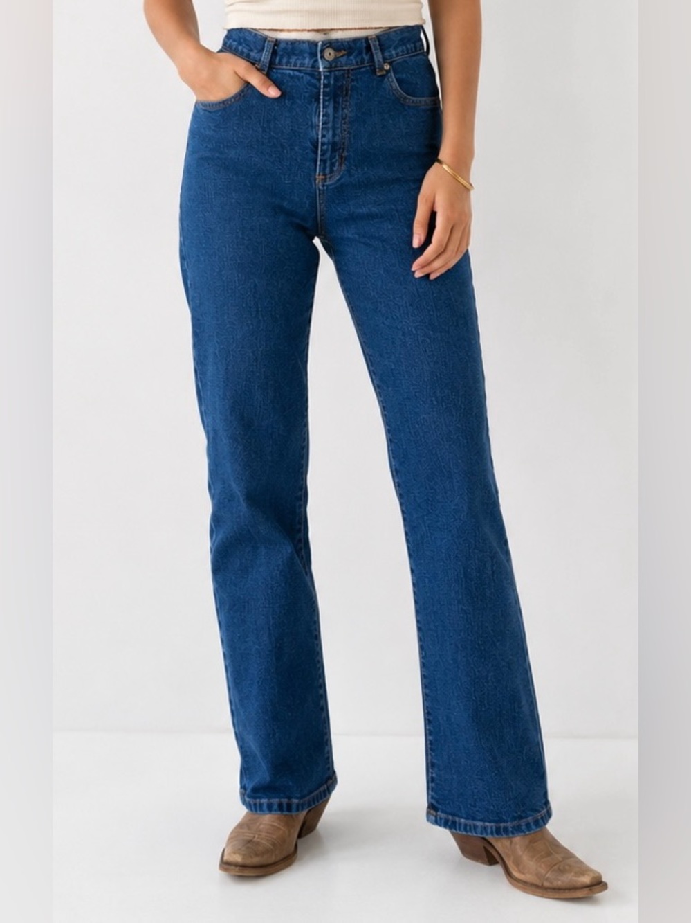 Lauren Ralph Lauren Straight Leg Jeans Sz 8 Premium Dark Indigo Core Minimalist